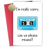 FSSDAS Funny I'm Sorry Gifts for Her, Cute I'm Sorry Gifts for Men, Cheeky Apology Card for Him, Apology Cards for Women Friend, Forgive Me Greeting Cards