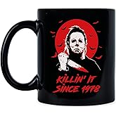 LibbysDesignsStore Michael Myers Mug Killin It Since 1978 Horror Movie Coffee Cup Halloween Mugs