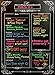 Weekly Menu | Magnetic Chalkboard Style Refrigerator Meal Planner | Grocery Shopping List | Dry Erase Board | Large Calendar | Kitchen Organizer | Smooth Black Surface | Waterproof | 11 x 15 inches