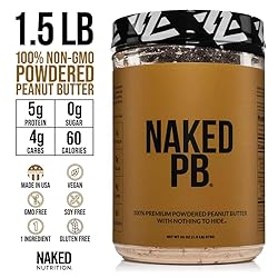 Naked 1.5 LB Powdered Peanut Butter from US Farms