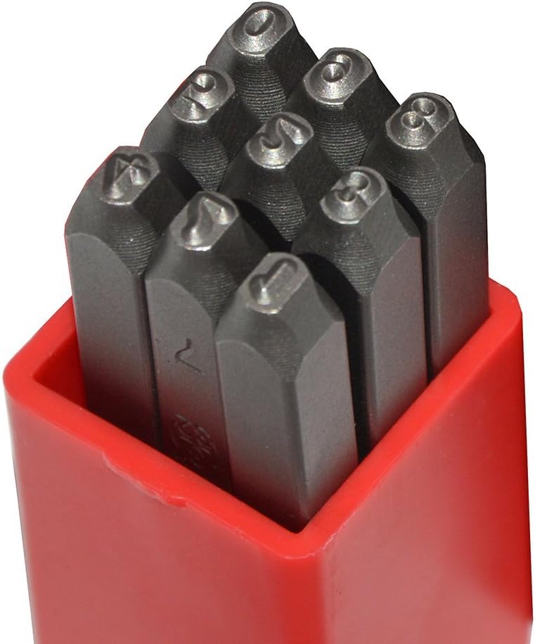 huaruoshui Letter or Numbers Stamp Punch Set for Jewel Making/Wood/Leather