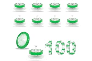 Biologix 100Pcs Syringe Filters- PES Material, 0.22um Pore Size, 13mm Diameter, Female Luer Lock + Male Luer Slip, Individual