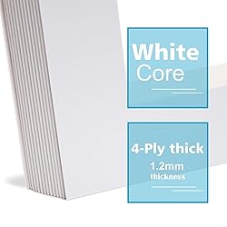 Egofine 11x14 White Picture Mats Pack of 6, Frame