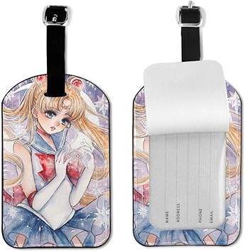 sailor moon luggage tag
