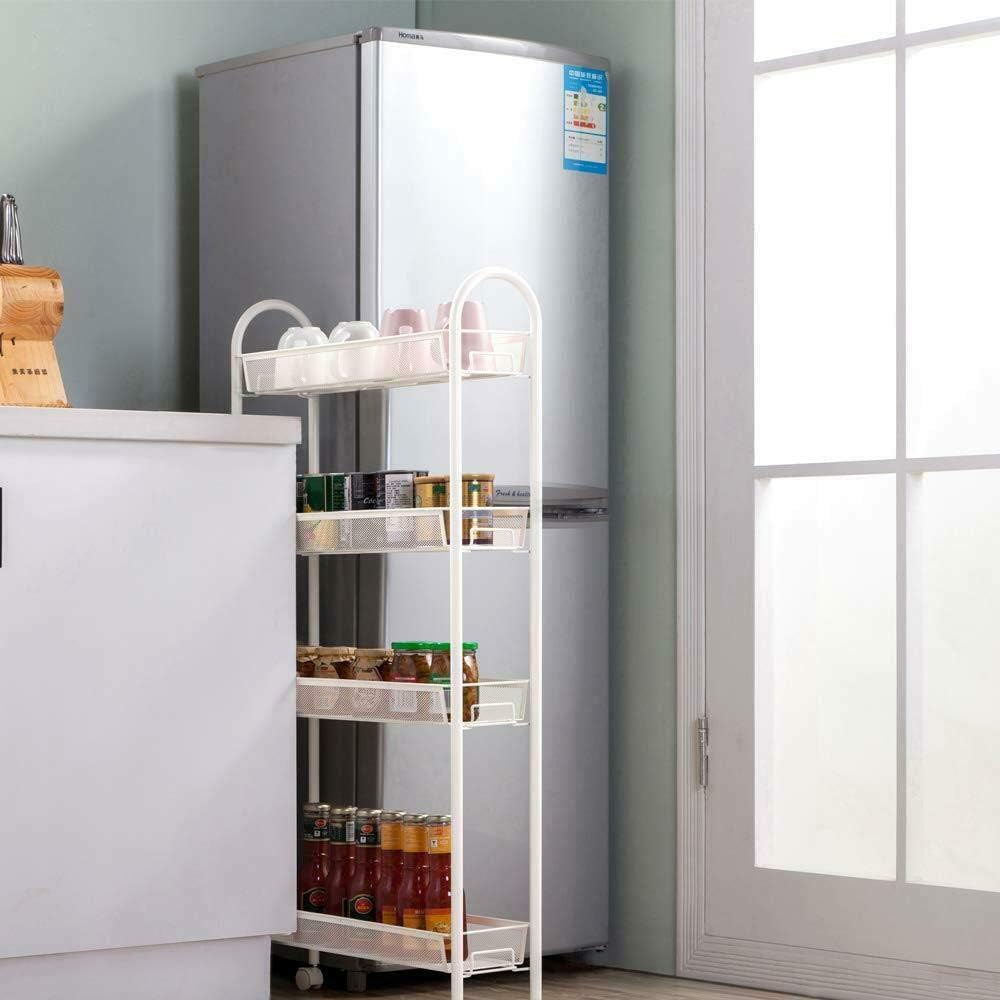 Amazon Com Cozylifeunion Mobile Shelving Unit Organizer With