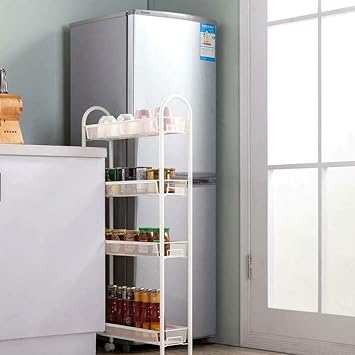 Amazon Com Cozylifeunion Mobile Shelving Unit Organizer With