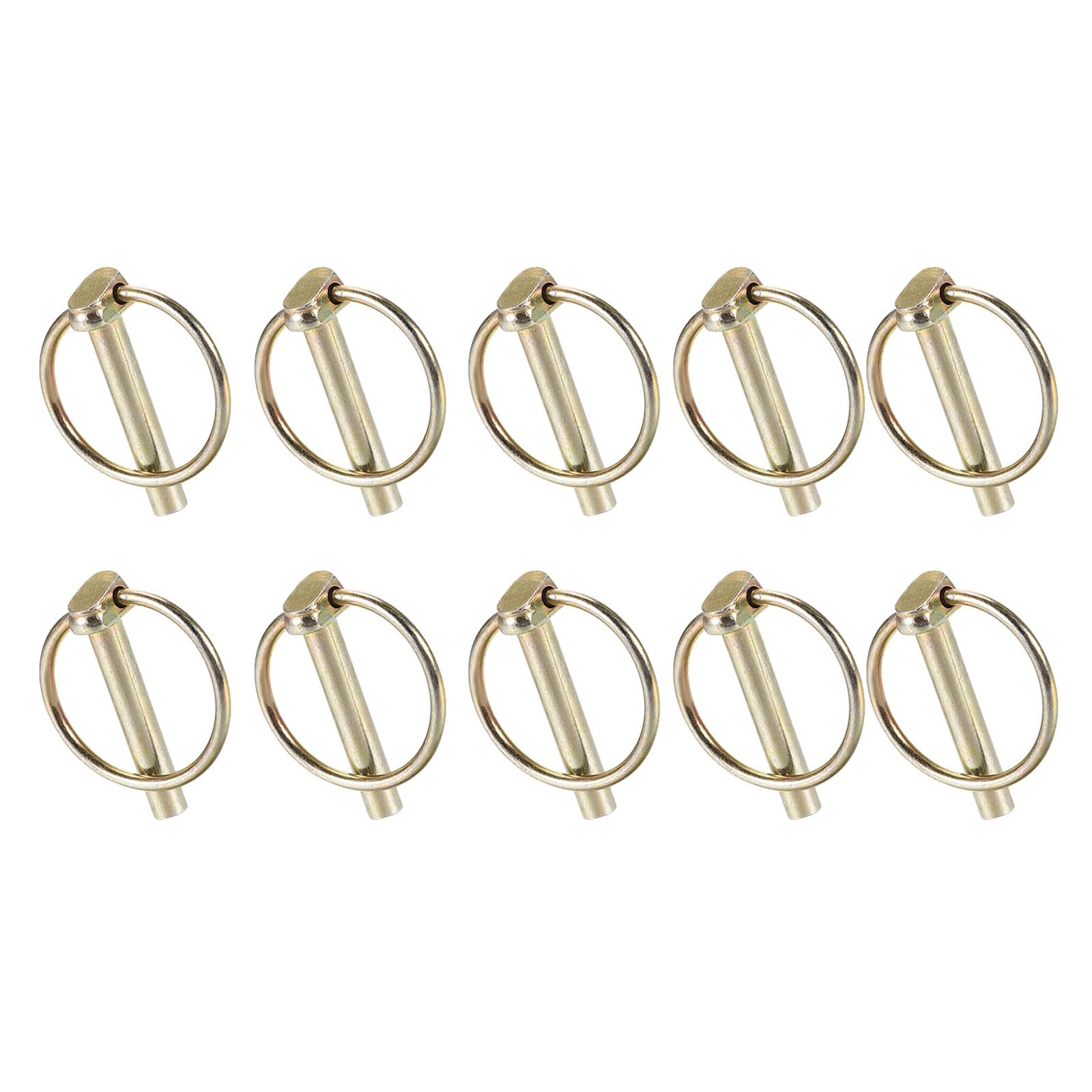4.5mm x 36mm Linch Pins, Cotter Pin Lock Retaining Pins Trailers Tractors Mechanical, 10 Pcs