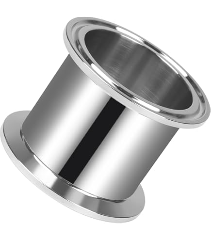 Tri Clamp Fittings Stainless Steel Tee Fitting 2 Inch Clamp DERNORD Clamp Tee 3 Way Stainless Steel 304 Sanitary Fitting Fits 2" Tri-clamp, 51mm Pipe OD Tri Clamp Tee 2 Inch Bulkhead Fitting Steel Pipe