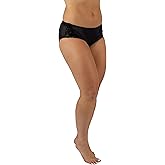 Shadowline womens Shadowline Women's Nylon Hipster Panty With Lace Insert 3 Pack