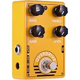 LANRU D-8 Overdrive Guitar Effect Pedal with Bass Treble Gain Level Controls and True Bypass Design for Electric Guitar