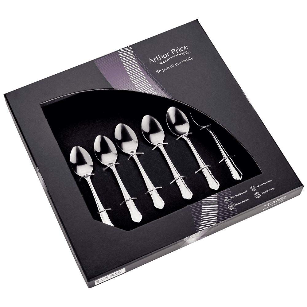 Arthur Price Classic Dubarry Set of 6 Coffee Spoons
