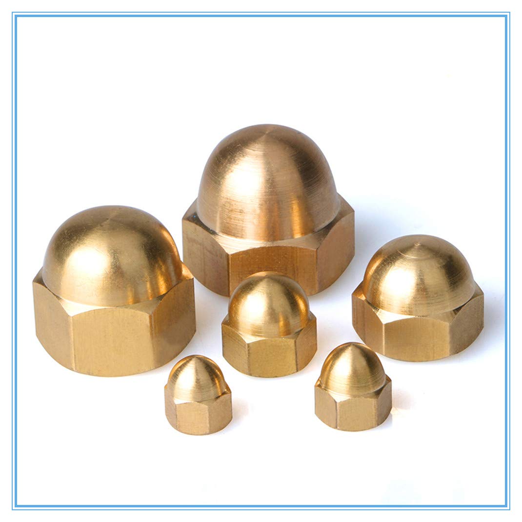 M5 Units Solid Brass Acorn Dome Cap Nuts M3 M4 M5 M6 Nails Screws Fasteners Donmaint Co Uk