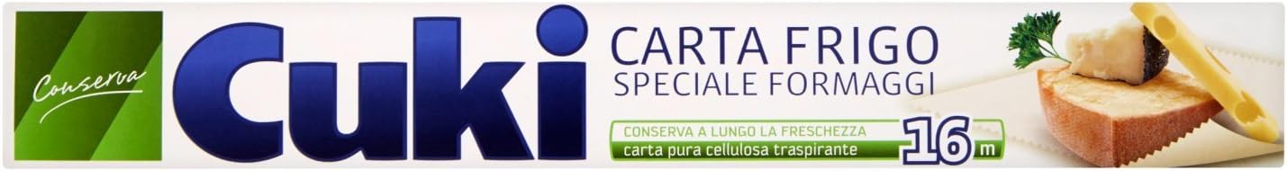 Carta Frigo Cuki Speciale Formaggi - 4 Rotoli Da 16 Metri, Carta Cellulosa Traspirante Per Conservazione Alimenti - Foto 3