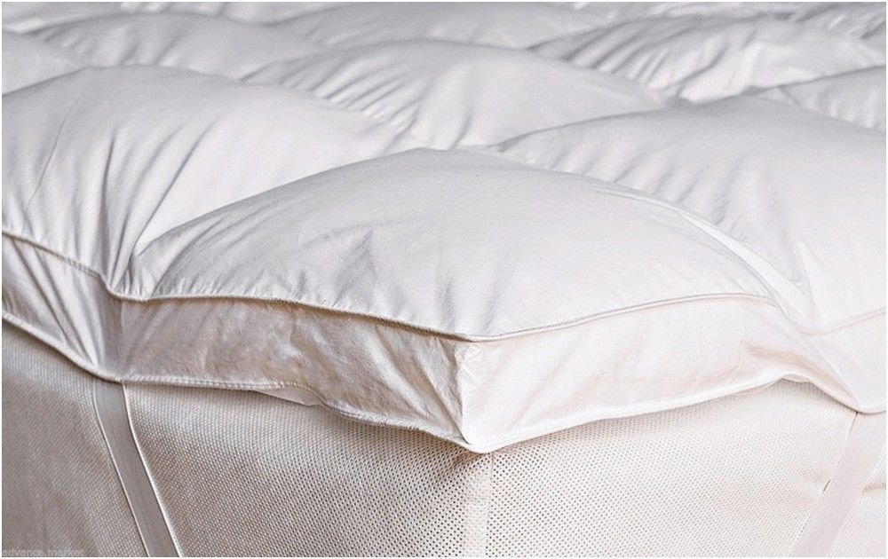 Goose Feather & Down Duck Feather & Down Mattress Topper Cover White All Sizes (Double) Amazon