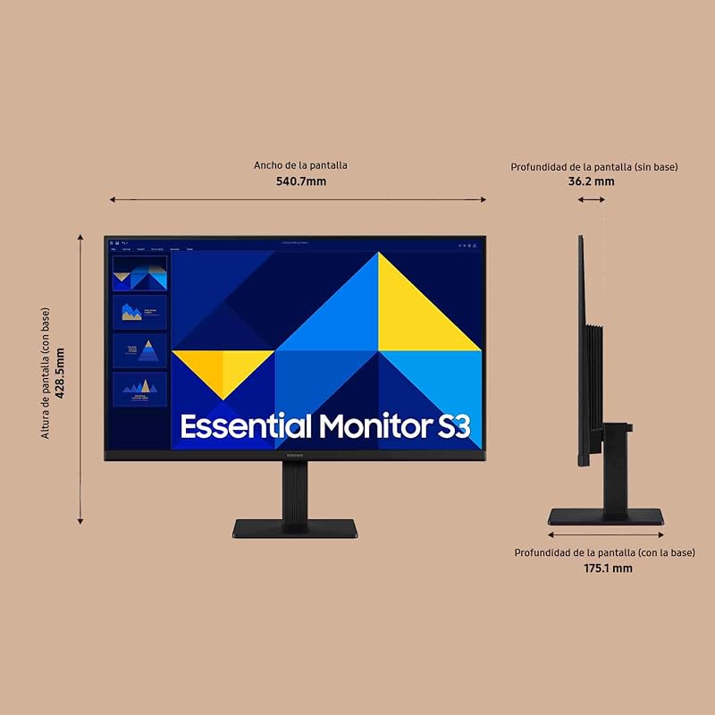 Monitor Essential S3 S30GD Full HD 24" con 100Hz y Modo Eye Saver