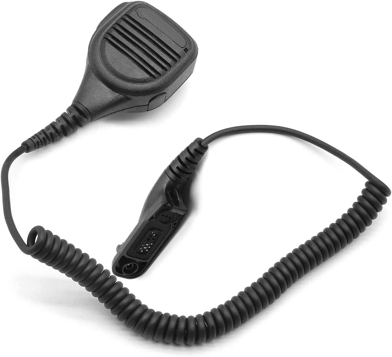 SHAWOROCE Waterproof Heavy Duty CB Microphone for Motorola Radio DP3400 DP3600 DP4400 DP4600 DP4800 MTP6650 Walkie Talkie Handheld Shoulder Lapel Mic, 3.5mm Headphone Port, Rotatable Back Clip