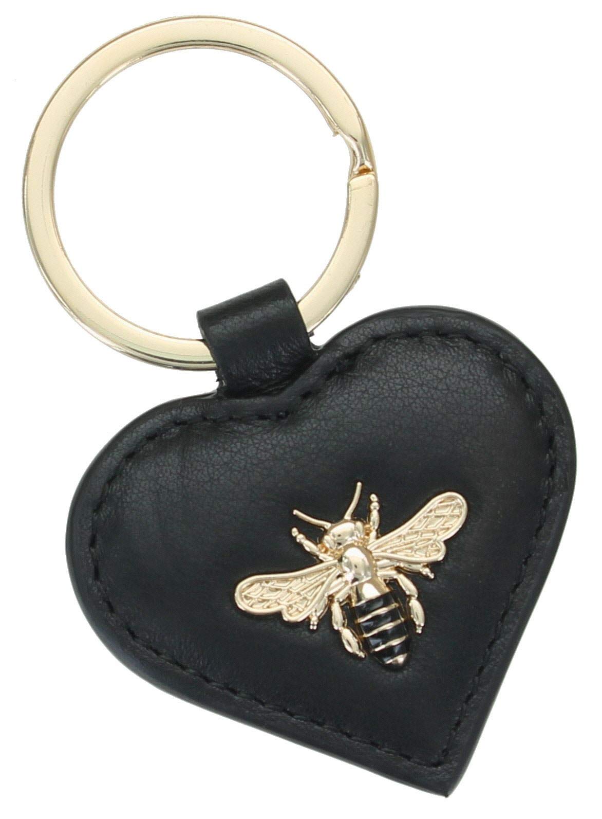 Mala Leather Mason Collection Leather Keyring 5154_27 Black
