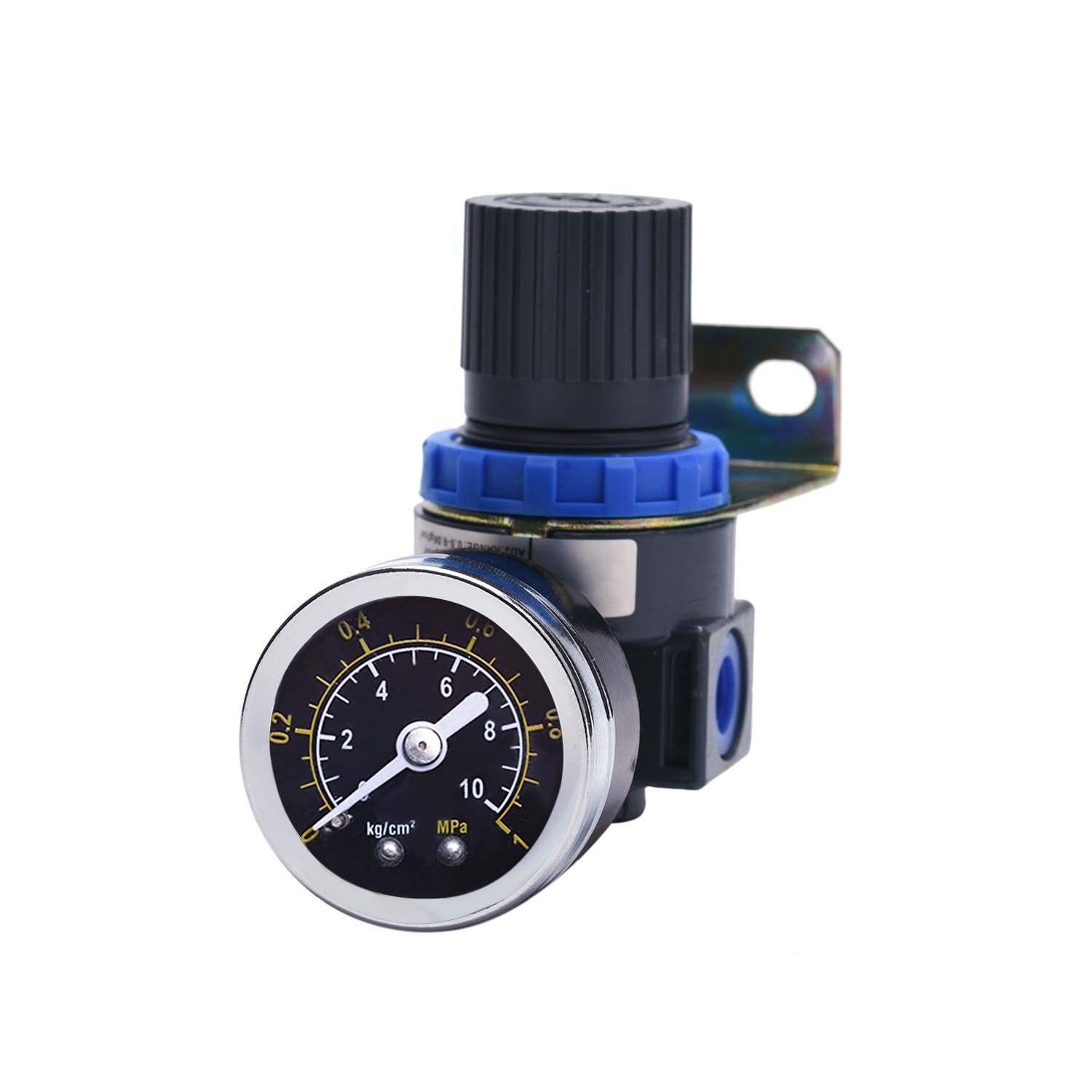 ZHONG AN Air Pressure Regulator-Air Control Vlave with Gauge with Bracket for AIR Compressor Tool Systems, 1/4" NPT