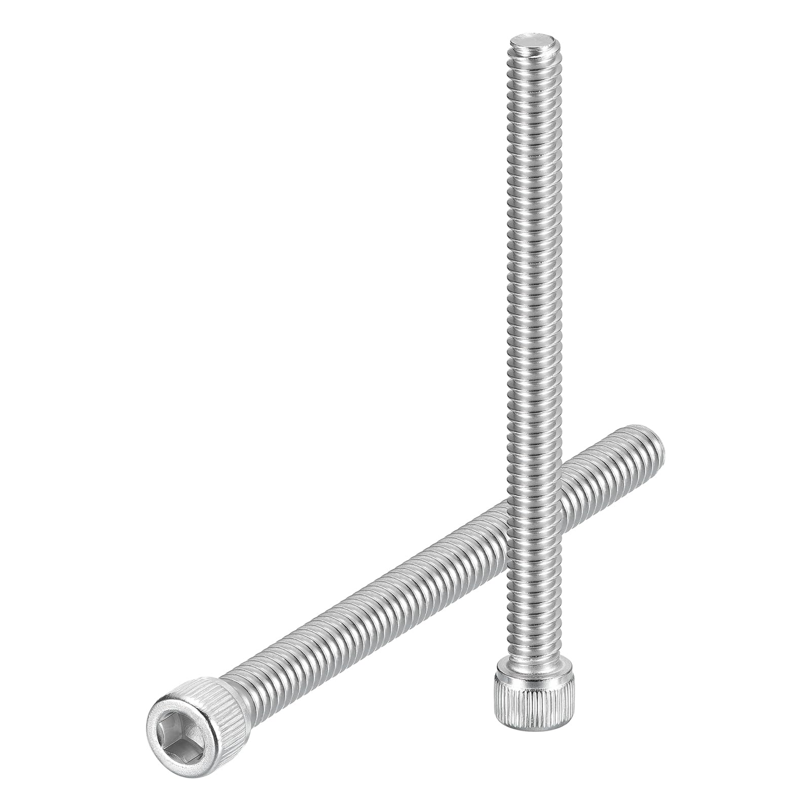 uxcell Hex Socket Bolts (1/4"-20x3"), 304 Stainless Steel Hex Socket Drive Screw, Silver Tone, 20 Pcs — image 1