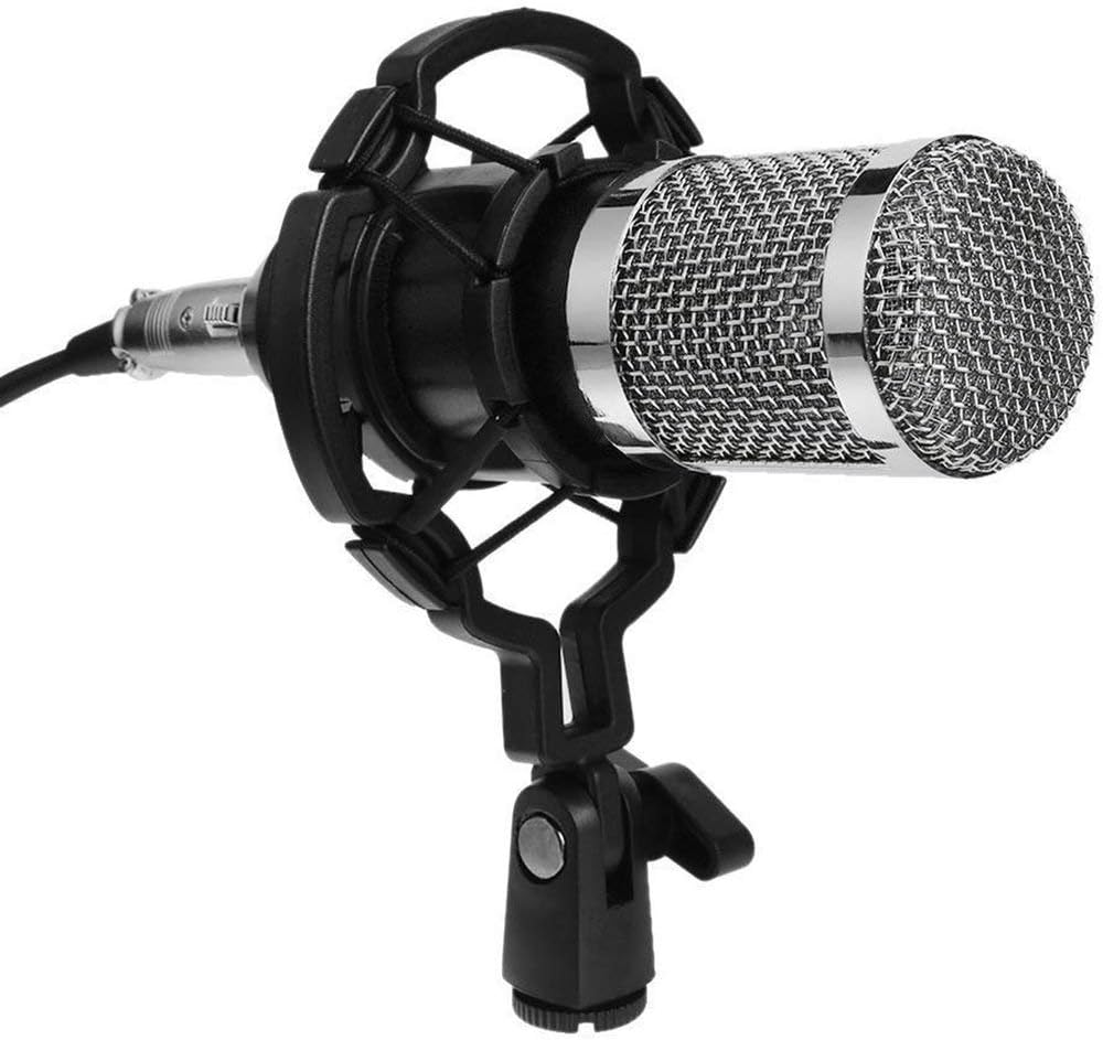 Dynamovolition BM800 Dynamic Condenser Microphone Sound Studio Audio Recording Mic with Shock Mount for Broadcasting KTV Singing