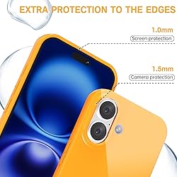 Svanove for iPhone 16 Case Silicone, Glossy Soft