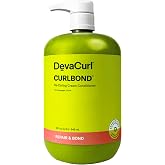 DevaCurl CurlBond Re-Coiling Cream Conditioner | Re-links Broken Bonds | Strengthens| Seals Split Ends | Preserves Color Up to 30 Washes