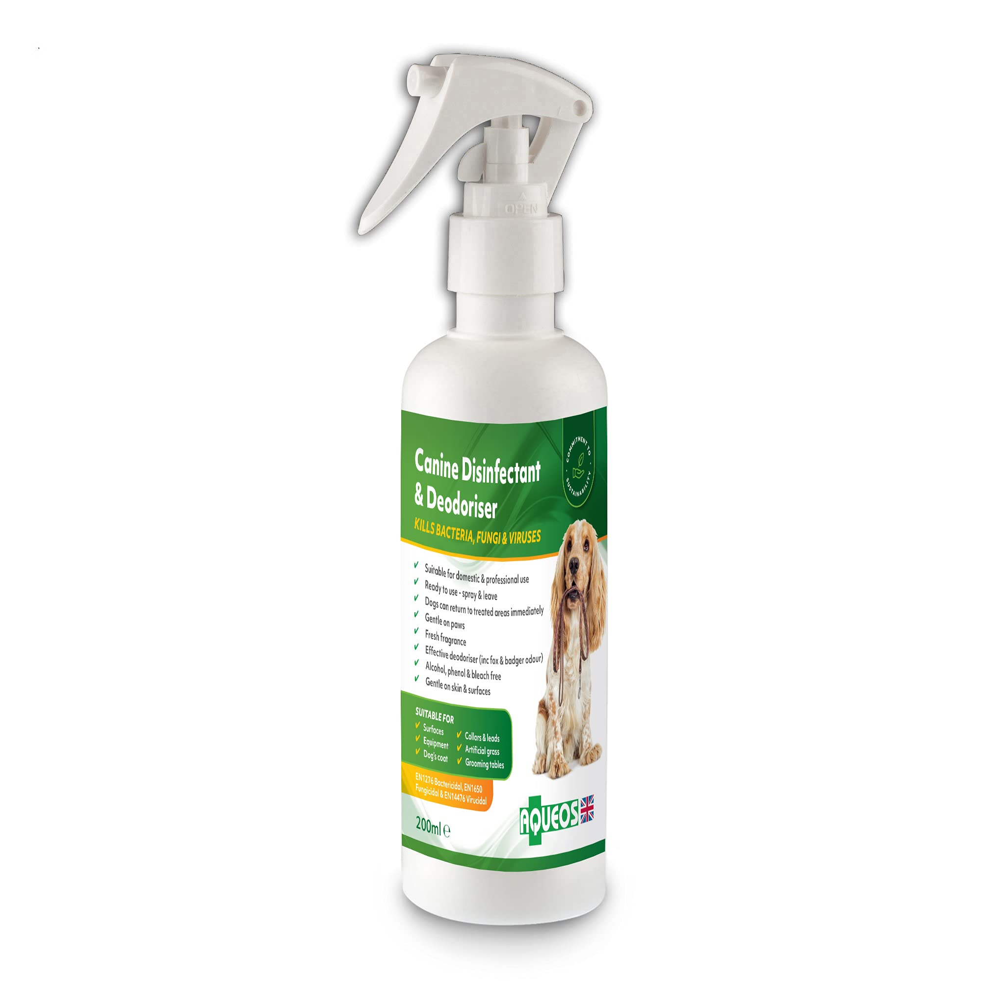 Aqueos Alchol Free Canine Disinfectant and Deodoriser, 200 ml