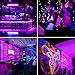 Black Lights Elfeland 9LED 27W LED UV Blacklight Bar with US Plug Glow in The Dark Party Supplies for Chrismas Blacklight Party Stage Lighting Body Paint Fluorescent Poster Birthday Halloween Party