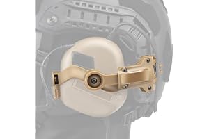 LET ME BE Free-Angle Tactical Headset Rail Mount Compatible with Earmor Headset Adapter On Team Wendy EXFIL/Flux M-Lok/Ops-Core Fast Arc Rail Adapter, Airsoft Helmet Accessory for Earmor M32, M31