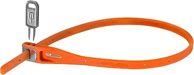 Hiplok Z LOK Bike Lock Orange - Lightweight Zip Tie with Steel Core 400mm