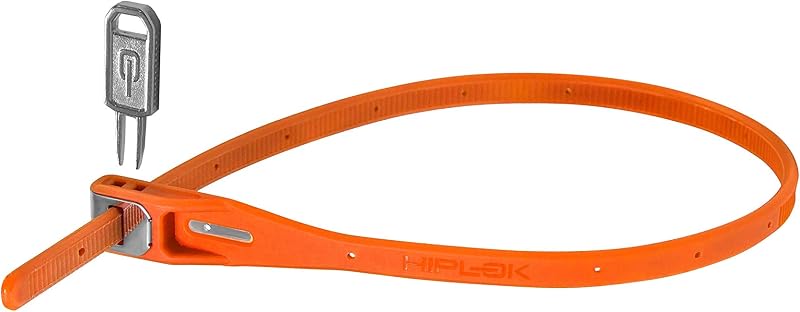Hiplok Z LOK Bike Lock Orange - Lightweight Zip Tie with Steel Core 400mm