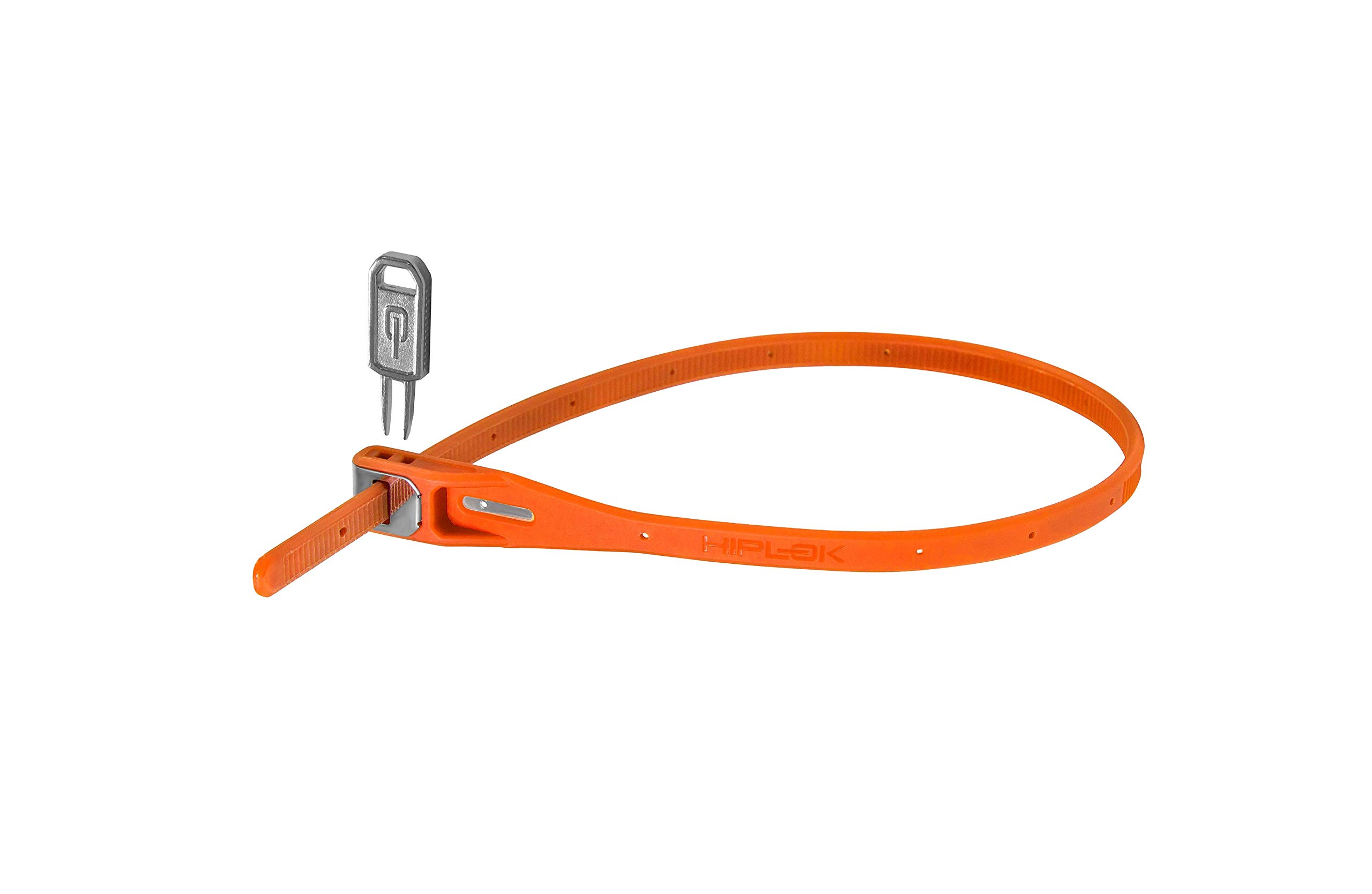 Hiplok Z LOK Bike Lock - Orange. Bicycle Lock/Motorcycle Helmet Lock. Award Winning, Lightweight Zip Tie with Steel Core & 400mm Locking Length