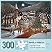 Bits and Pieces – Large 300 Piece Jigsaw Puzzle for Adults – Spirit of Christmas - Holiday Church Jigsaw Puzzle by Artist H. Hargrove, Completed Puzzle Size: 18