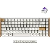 Keychron K2 HE Rapid Trigger Wireless Custom Keyboard with Hall Effect Gateron Double-Rail Magnetic Switch, 2.4 GHz QMK Bluetooth 5.2 RGB Compatible with Mac Windows Linux (Aluminum + Wood)