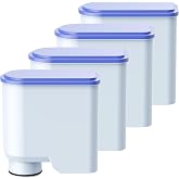 Water Filter for Philips Coffee Machine, 4 Water Filters for AquaClean | Compatible with Philips AquaClean coffee machines. Designed as a replacement filter for Philips, Saeco and AquaClean CA6903