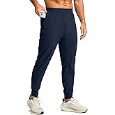 Soothfeel Men's Jogger Pants with Zipper Pockets Lightweight Athletic Workout Pants Gym Golf Joggers for Men Track Running