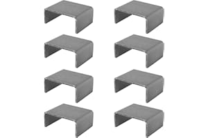 XZWMY 8 Pcs Heavy Duty Weld On Trailer Stake Pockets,2'' x 4'' Raw Steel Weld-On Stake Pocket Brackets for Trailer & Truck…