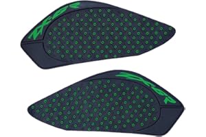 ZXXM Green Gas Fuel Tank Pad Traction Side Fuel Knee Grip Decal Compatible with Kawasaki Ninja ZX6R 2009-2019