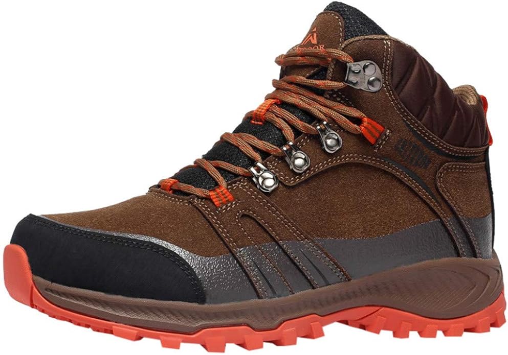 Mens Suede Waterproof Boot Wide,RQWEIN Breathable with HighTraction