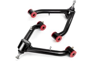 SUCOSO 2-4 inch Front Upper Control Arms For 1999-2006 Chevy Silverado GMC Sierra 1500, 2-4" Lift Adjustable Control Arm Constructed from Tubular Steel with Ball Joint Fits 2000-2006 Suburban Yukon XL 1500