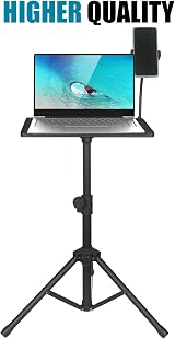 GLEAM Projector Stand Large Tray 15.5x11.5in Height Adj 24-40in Laptop DJ Gear view 2