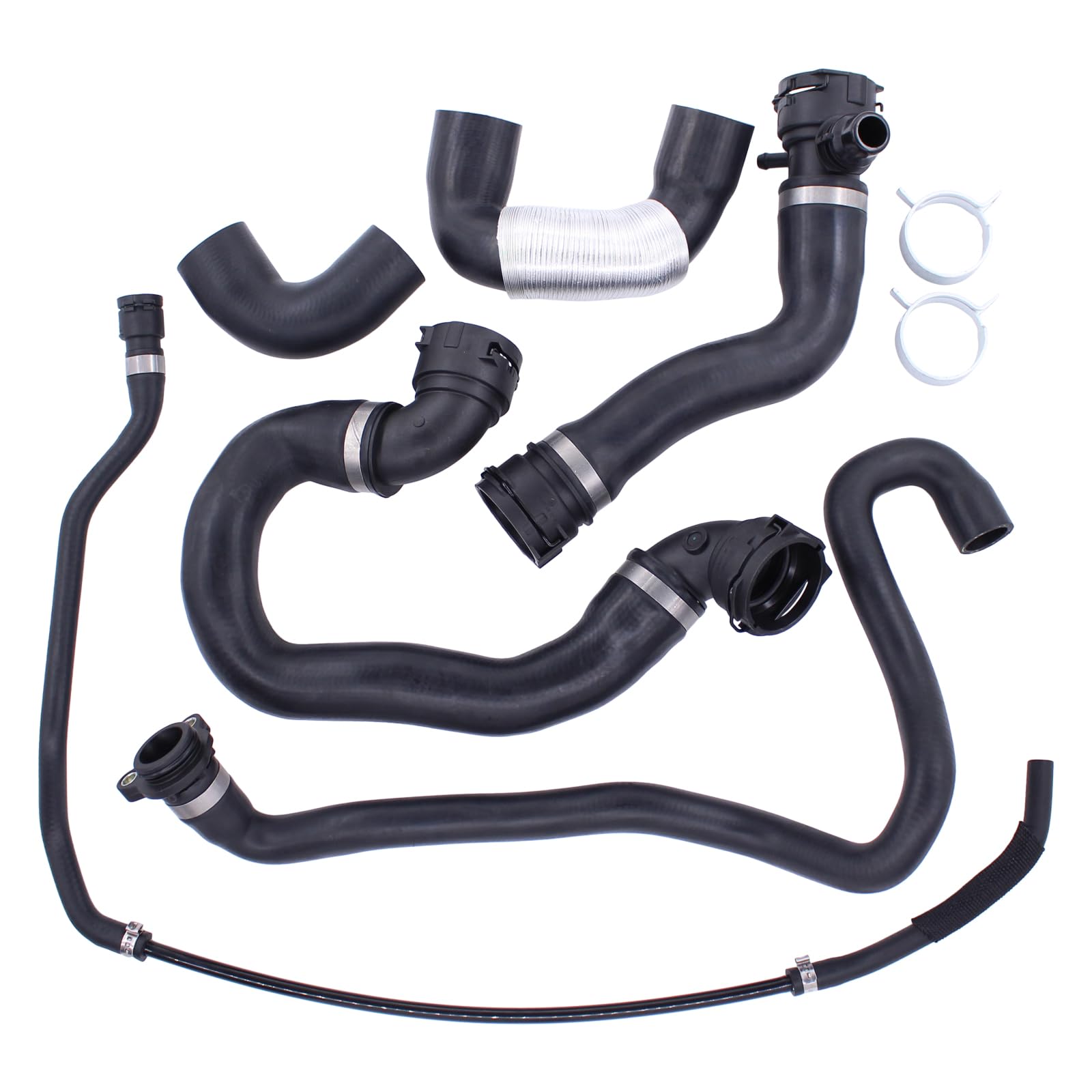 Photo 1 of MOTOKU Radiator Coolant Water Hose Pipe Kit for BMW N51B30A Engine 135i 2008-2010 335i xDrive 335xi 2007-2010 X6 2008-2019 X5 2007-2019