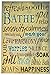 Stupell Home Décor Bathe Wash Your Worries Typography Bathroom Wall Plaque, 10 x 0.5 x 15, Proudly Made in USA