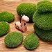 TecUnite 20 Pieces Artificial Moss Rocks Decorative Faux Green Moss Covered Stones (4 Size)