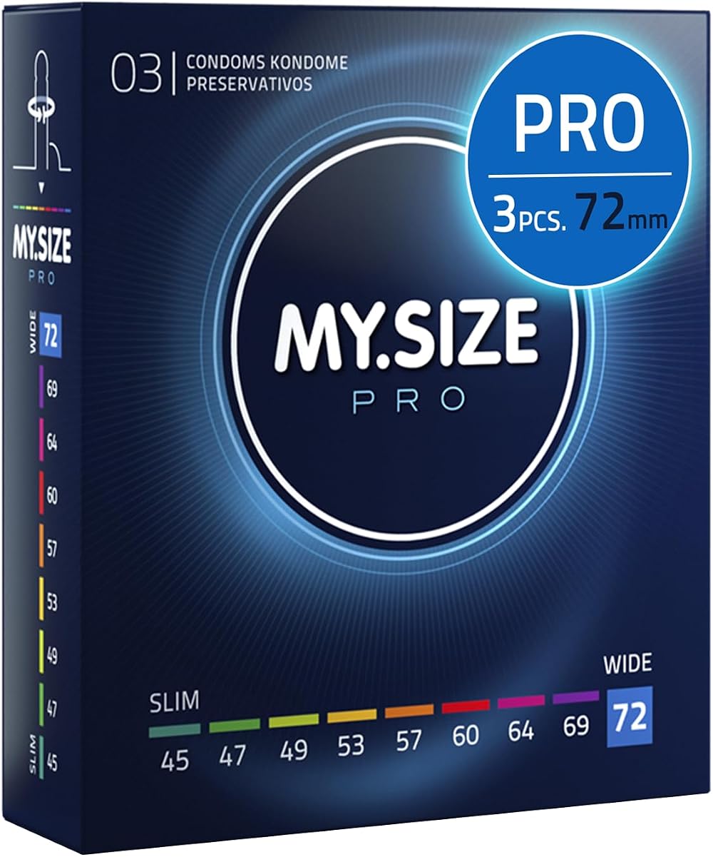 MY.SIZE PRO Condom Size 8 72 mm XXL 3 Condoms