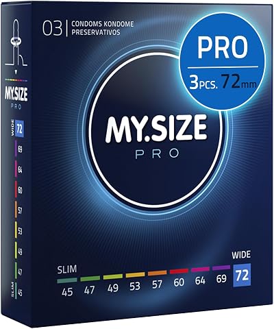 MY.SIZE PRO Condom Size 8 72 mm XXL 3 Condoms