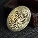 QIHOO Norse Medieval viking shield symbol brooch (Gold)
