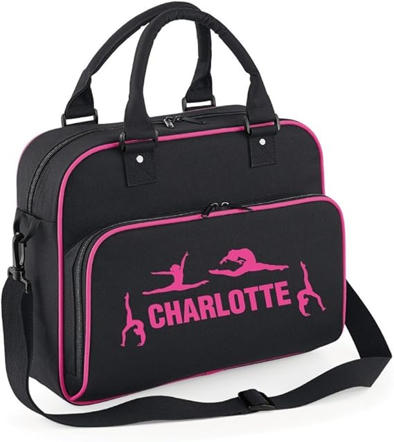 Union Leisurewear Ltd iLeisure Girls Personalised Gymnastics Kids Bag Sports Kit Bag with Lovely