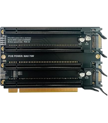 GLOTRENDS PU41 Quad U.2 to PCIe 4.0 X16 Adapter Without