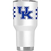 Gametime Sidekicks Kentucky 30oz White Tumbler - Officially Licensed, 18/8 Stainless Steel, Double-walled, Vacuum-insulated, UV LED Printed Logos, Sweatless, Stays Hot/Cold - 360 Wrap